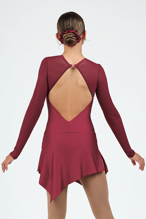Mondor 618 Janara Dress Burgundy Long Sleeves