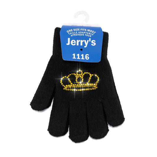Jerry's 1116 Gold Crown Gloves Black Adult One Size