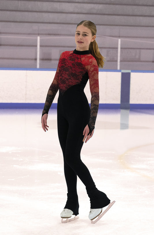 Jerry's 288 Bonfire Lace 1-Piece Black Long Sleeves