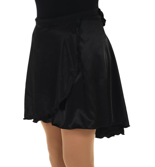Jerry's 331 Satin Dance Wrap Skirt Black Adult One Size