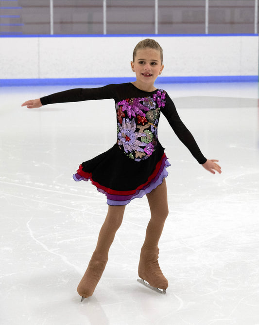 Jerry's 628 The Sequin Garden Dress Black Long Sleeves