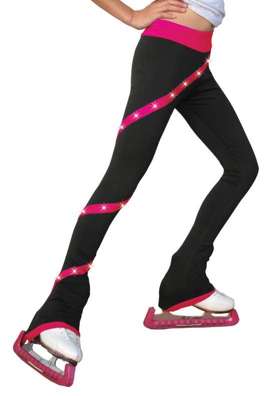 Chloe Noel P06 Spiral Swar. Crystals Black-Fuchsia