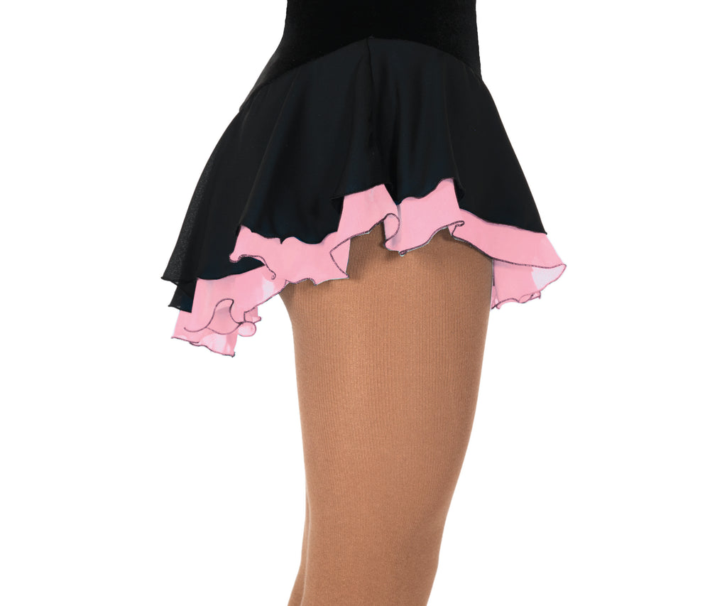 Jerry's 305 Double Georgette Skirts Youth Black-Blush Pink