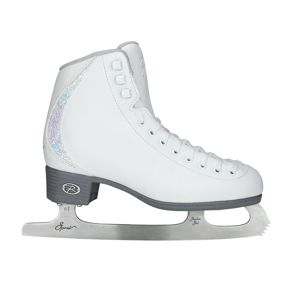 Riedell Sparkle w Spiral Youth White-Sparkle M