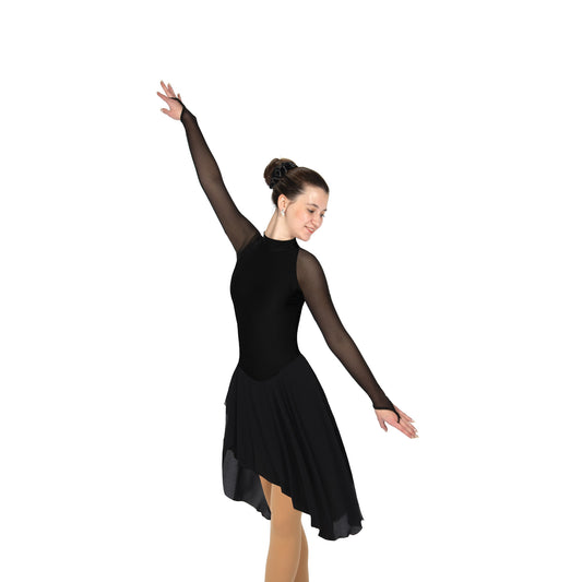 Solitaire D22017 High Neck Dance Plain Black