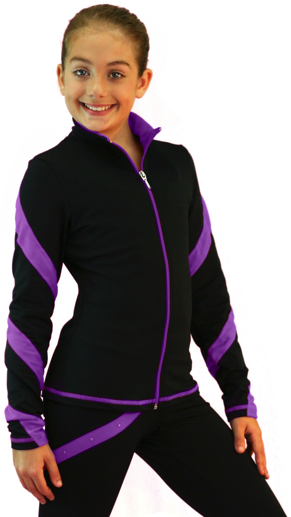 Chloe Noel J636F Spiral Jacket Black-Purple