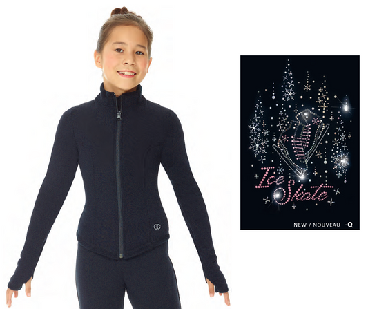 Mondor 24492 Sequins Ice Skate Youth Black