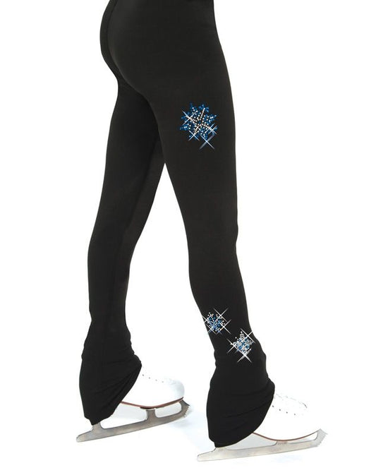 Jerry's S152 Snowflake Bling Leggings, Youth Black