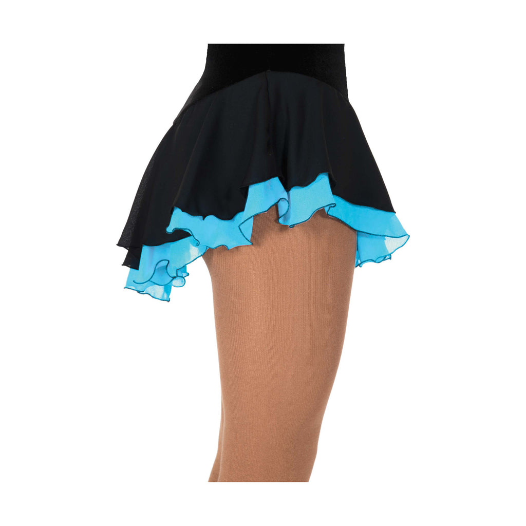 Jerry's 305 Double Georgette Skirts Black-Sky Blue