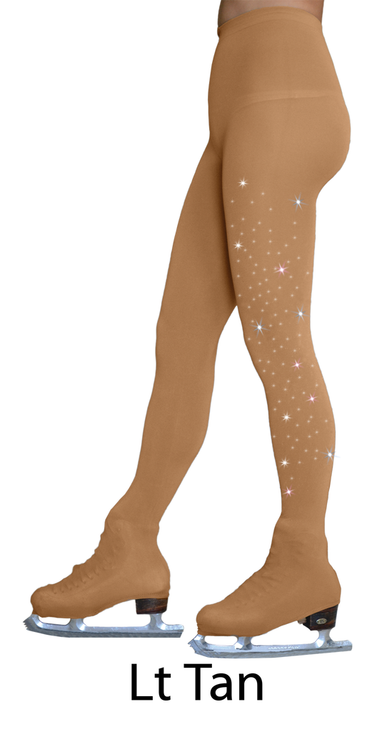 Chloe Noel 8832 Over Boot Crys 2 Tights Youth Light Tan Youth Large