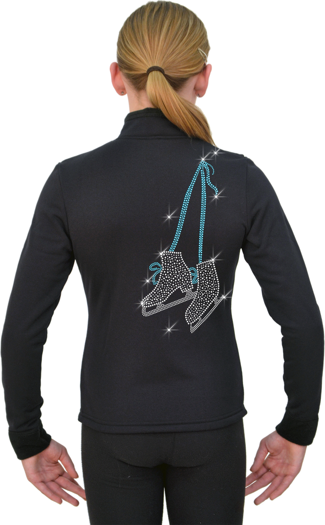 Chloe Noel J11 P. Fleece Skate w Turquoise Lace Turquoise Adult X-Small