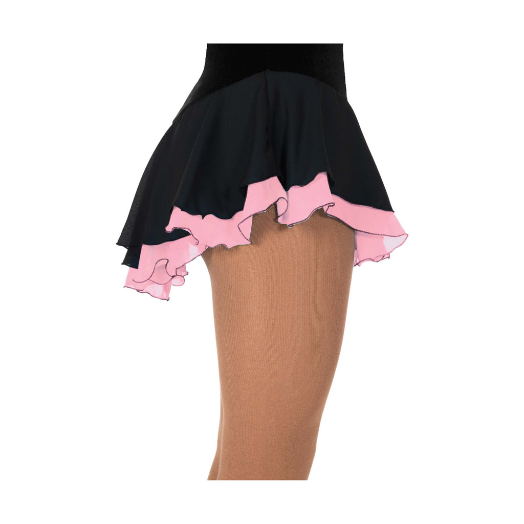 Jerry's 305 Double Georgette Skirts Black-Blush Pink