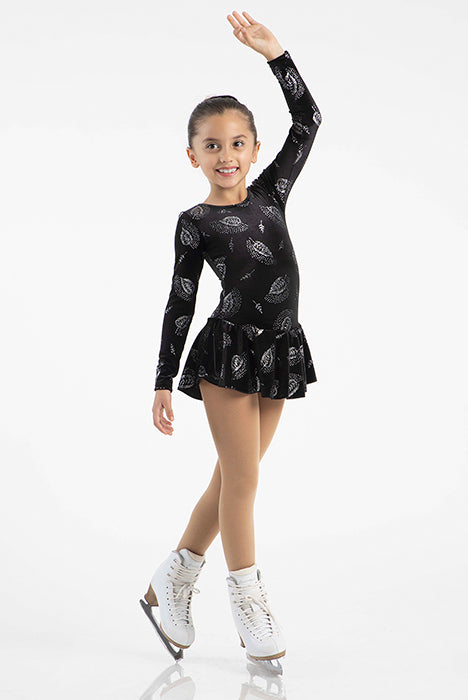 Mondor 2723 Milena Dress Leaves Long Sleeves