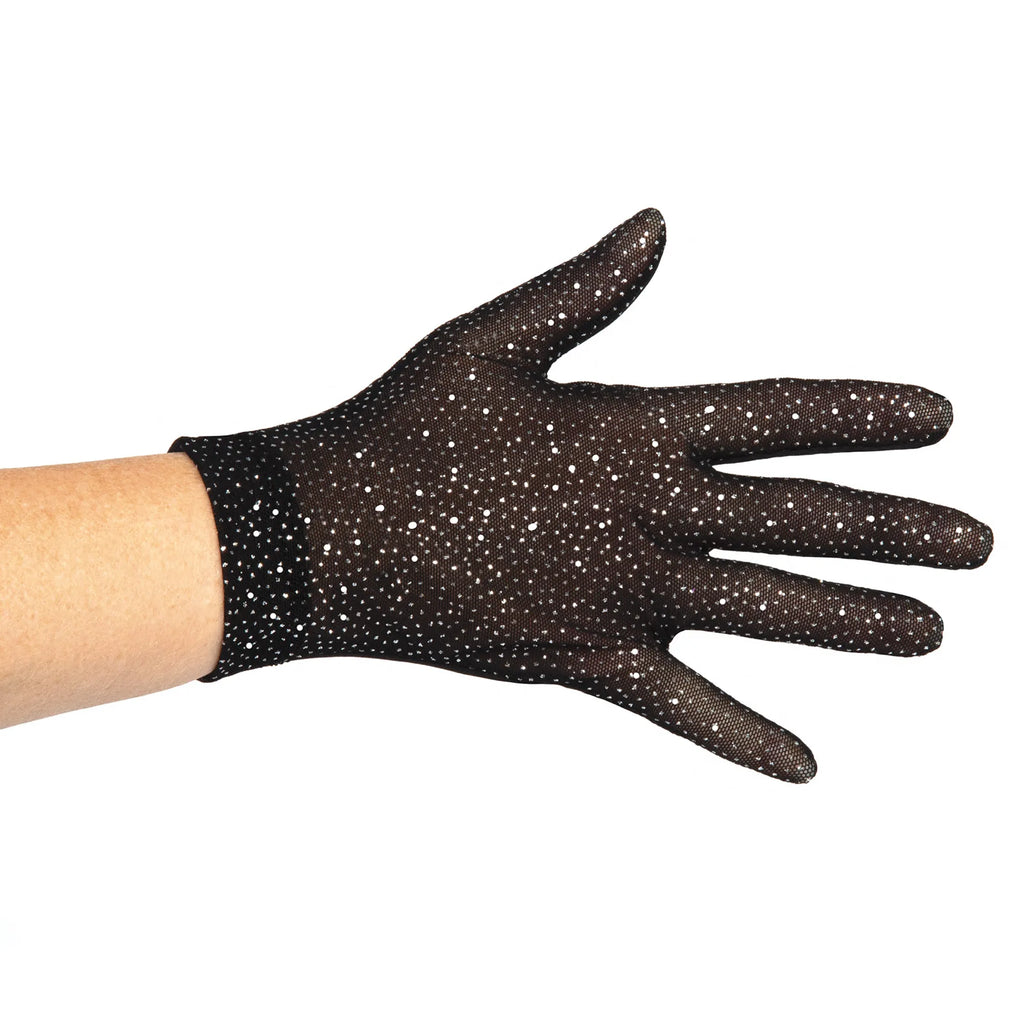 Jerry's 1121 Glitter Mesh Gloves Black