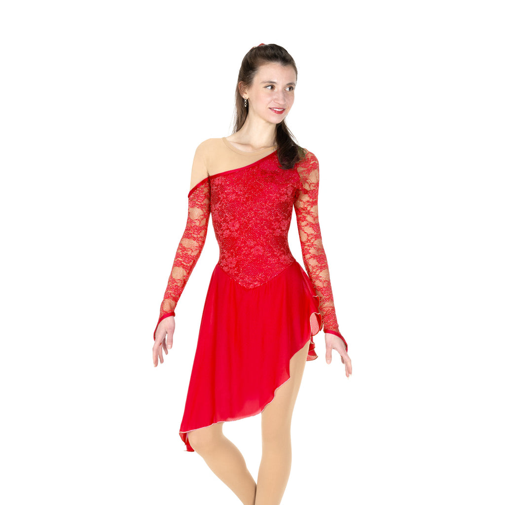 Jerry's 125 Shoulder Chic Dress Red Long Sleeves