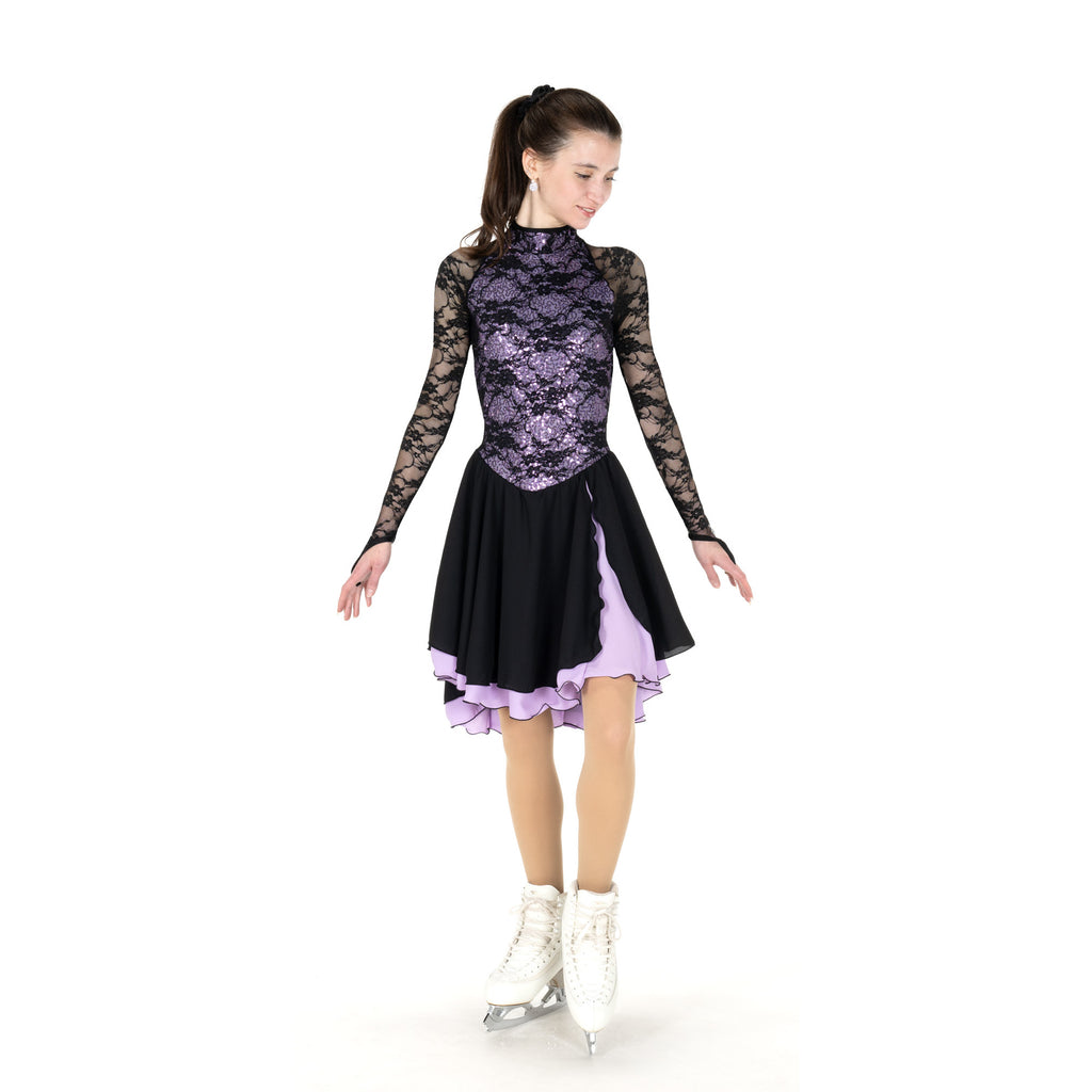 Jerry's 140 Dancesse Dress Black Lilac Long Sleeves