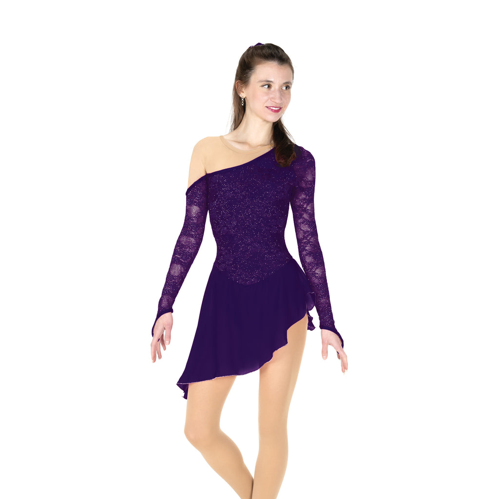 Jerry's 220 Bare Shoulder Dress Dark Purple Long Sleeves