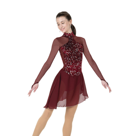 Jerry's 233 Garnet Glide Dress Cherry Wine Long Sleeves