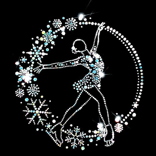 Mondor 24487 Vest, Figure Skating Pose 8X Black