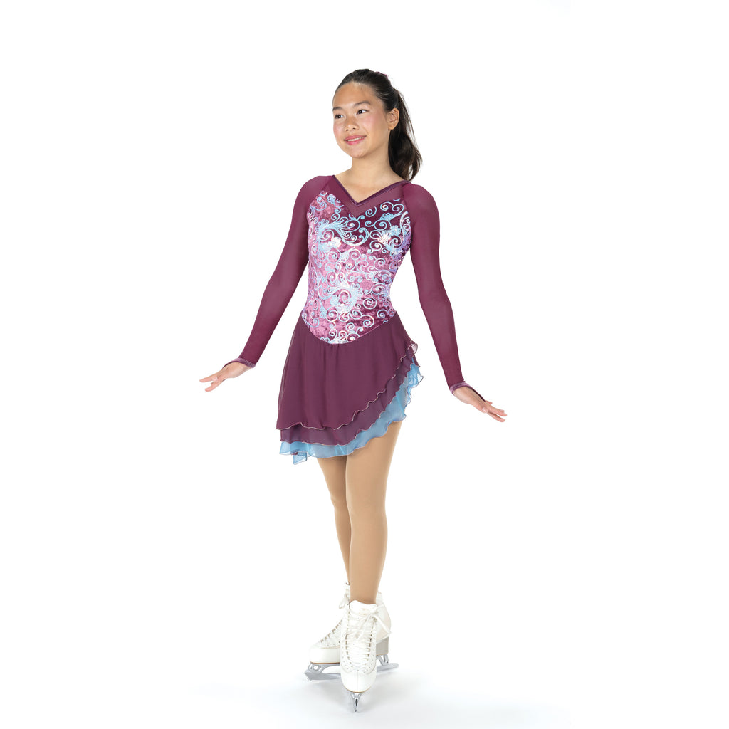 Jerry's 264 Magnolia Dress Youth Mauve Pink Youth 12-14 Long Sleeves