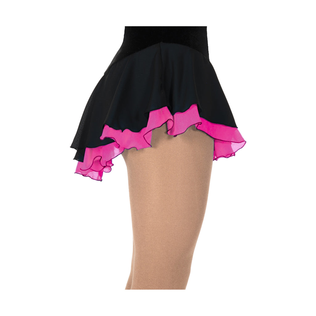 Jerry's 305 Double Georgette Skirts Black-Posy Pink