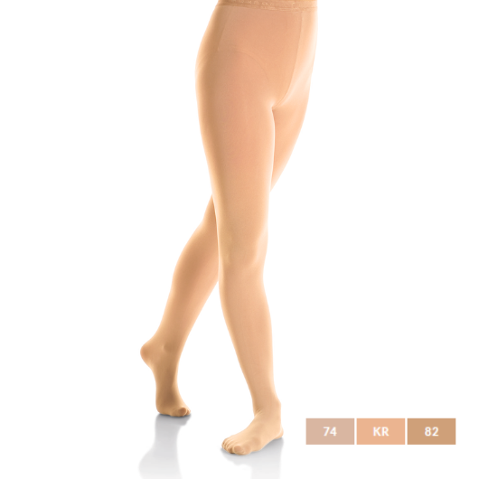 Mondor 3337 Footed Tights Caramel