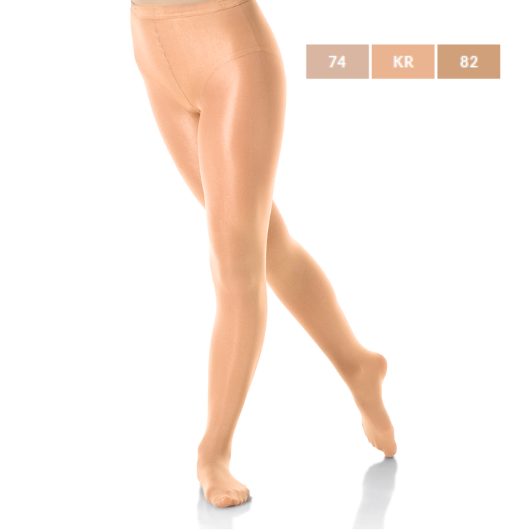 Mondor 3358 Footed Tights Youth Caramel