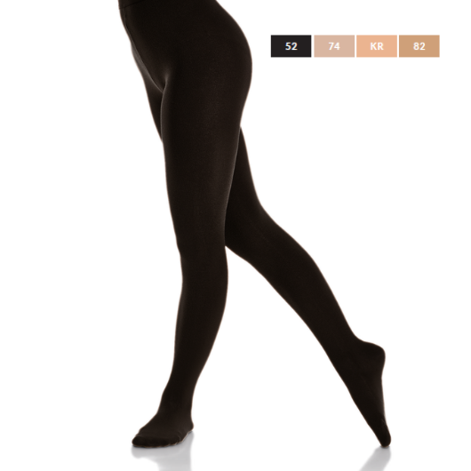 Mondor 3371 Footed Tights Black