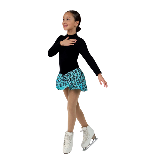 Mondor 4406 Melinda Dress Youth Turquoise Long Sleeve
