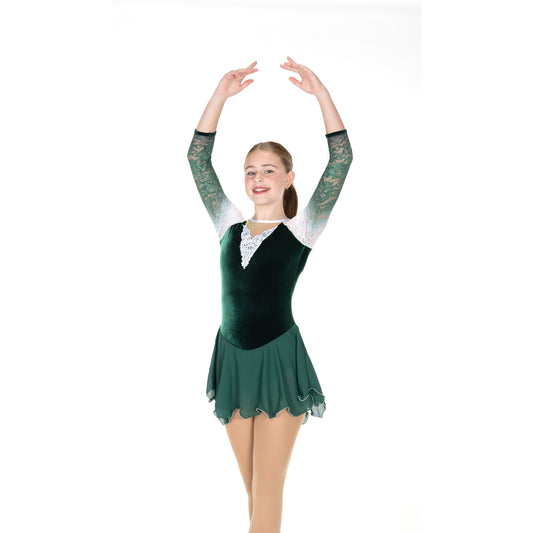 Jerry's 527 Enchanted Forest Dress Deep Green 3 4 length sleeves
