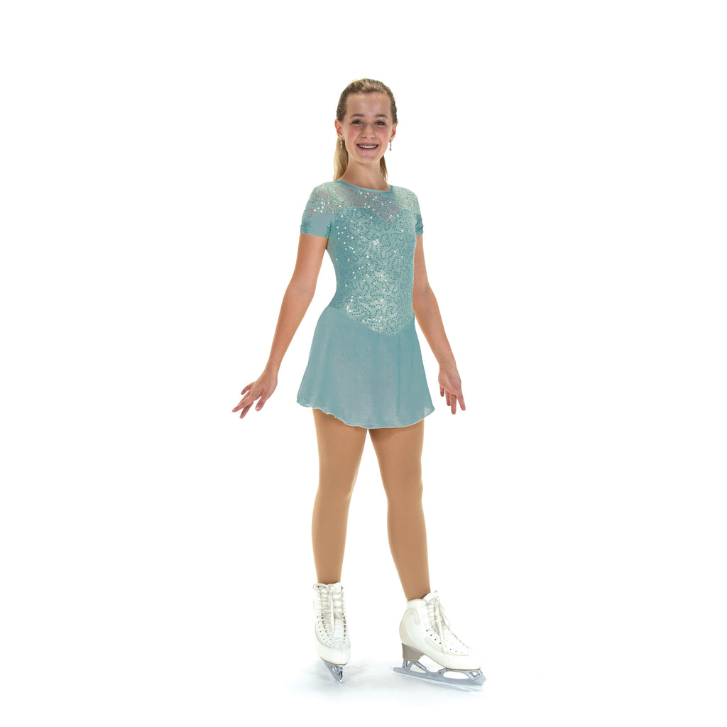 Jerry's 528 Softly Sequins Dress Youth Sea Mist Cap Sleeve