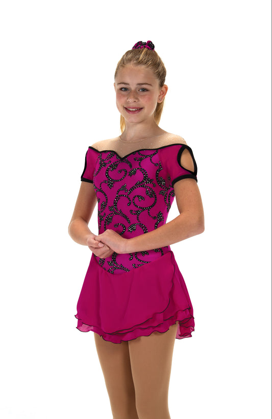 Jerry's 543 Entwined Dress Youth Deep PInk Short Sleeves