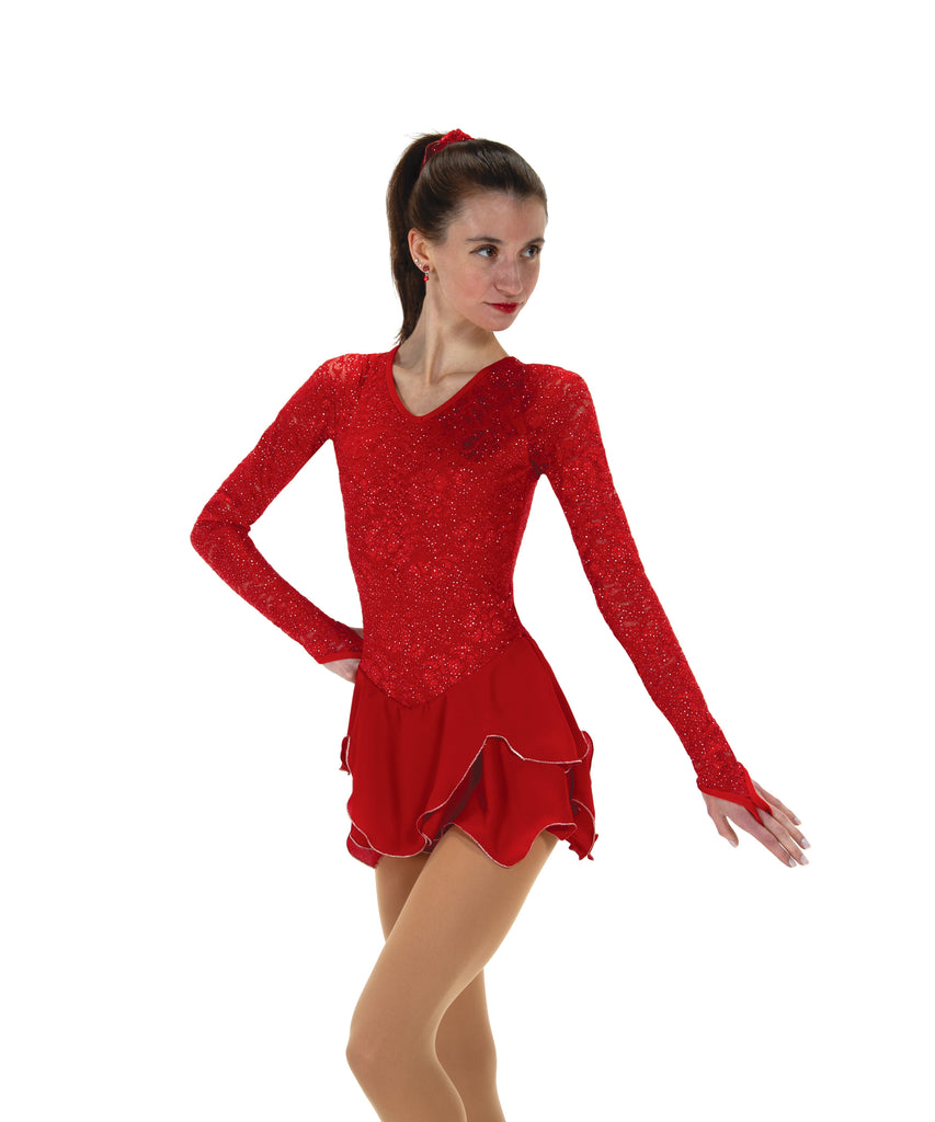 Jerry's 545 Lace Lives On Dress Ruby Red Long Sleeves