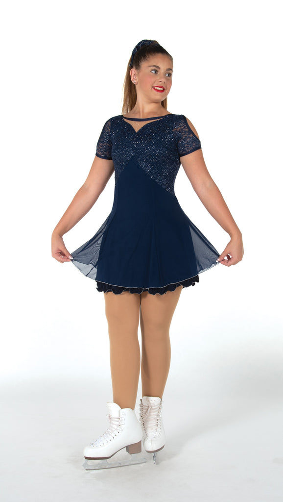 Jerry's 550 Empiresque Dress Navy Blue Cap Sleeves