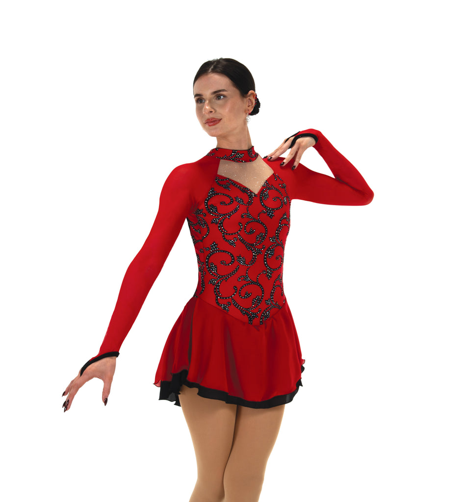 Jerry's 551 Lipstick Red Dress Youth Red Youth 12-14 Long Sleeves