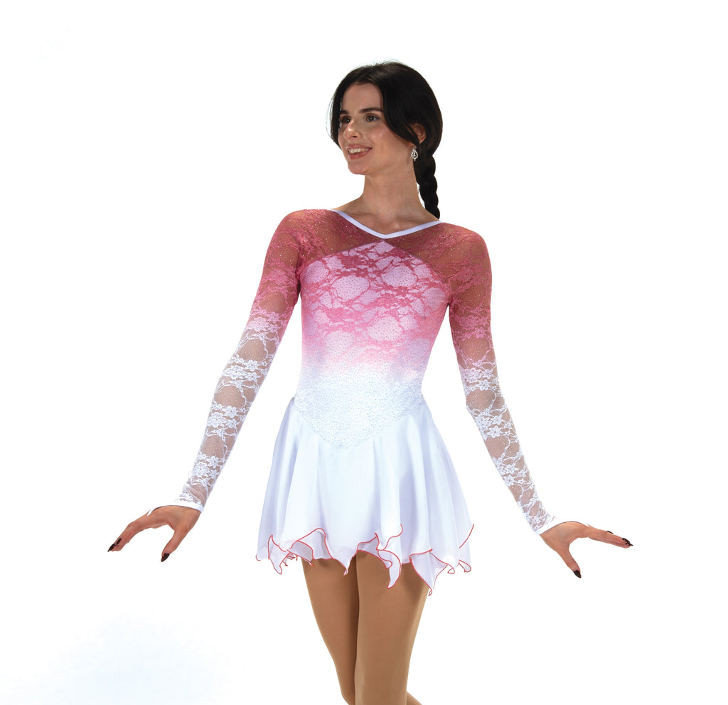 Jerry's 578 Petals in the Snow Dress Pink/White Long Sleeves
