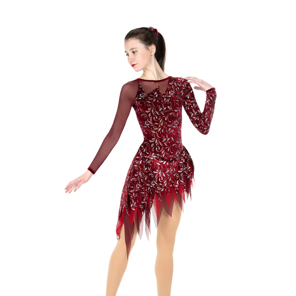 Jerry's 580 Fringe & Fire Dress Red Long Sleeves