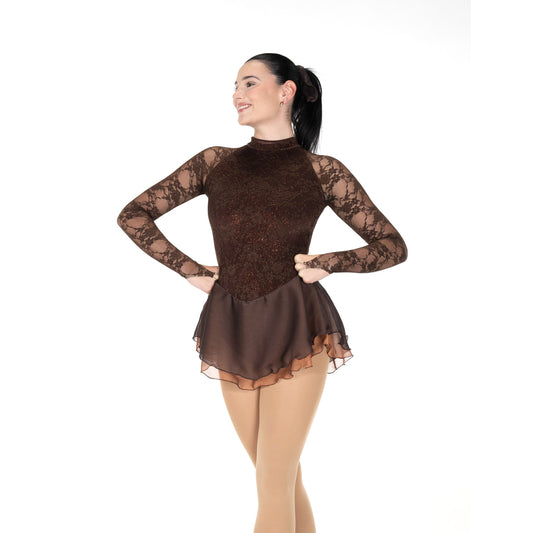 Jerry's 584 Fete Brunette Dress Chocolate Copper Long Sleeves