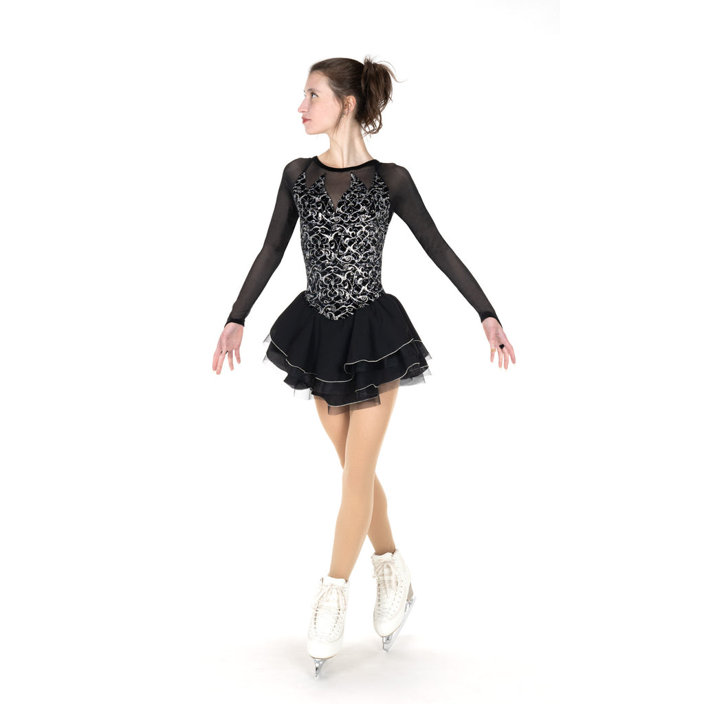 Jerry's 595 Ballet Swan Youth Black Youth 12-14 Long Sleeves