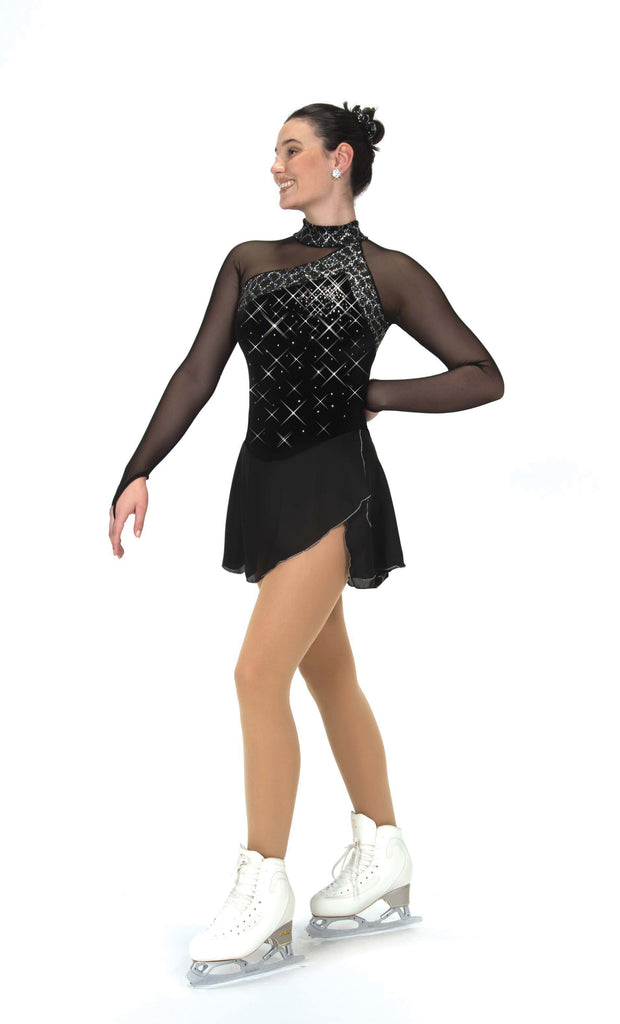 Jerry's 596 Crystal Fanfare Dress Black Long Sleeves