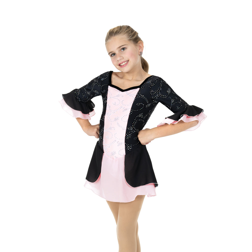 Jerry's 598 Operetta Dress Youth Black Three-Quarter Sleeves