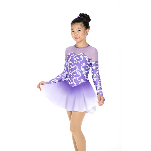 Jerry's 608 Swirls & Pearls Dress Lavender Purple Adult Small Long Sleeves