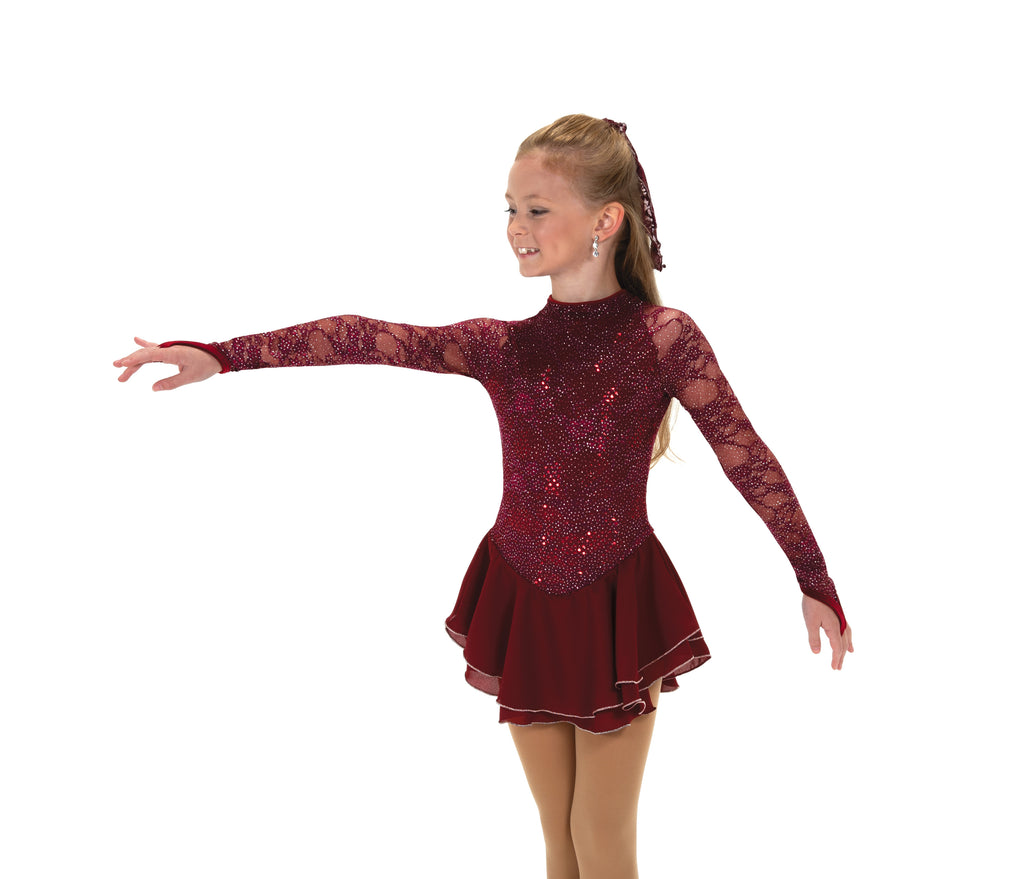 Jerry's 609 Sequin Lining Dress Youth Wine Long Sleeves