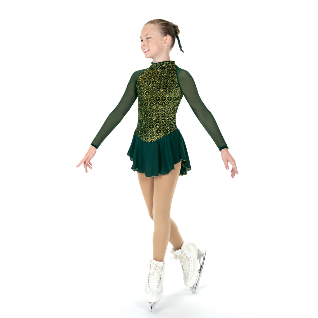 Jerry's 621 Pining for Gold Dress Youth Green Long Sleeves