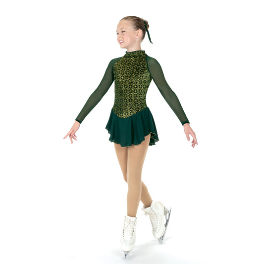 Jerry's 621 Pining for Gold Dress Youth Green Long Sleeves