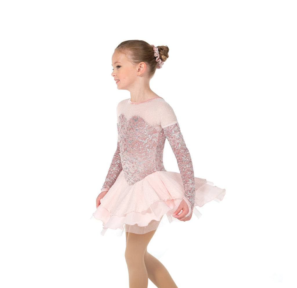 Jerry's 622 Ballet Slipper Dress Youth Blush Pink Long Sleeves