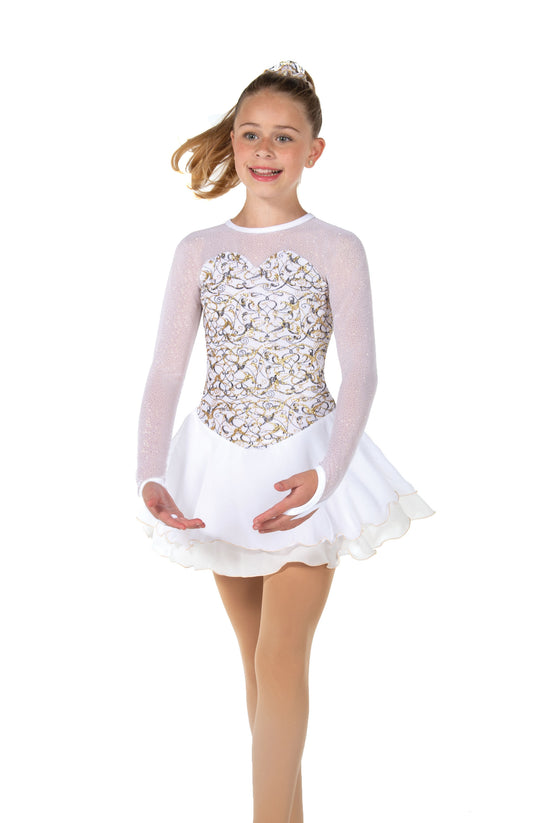 Jerry's 637 Snow Gold Dress Youth White Long Sleeves