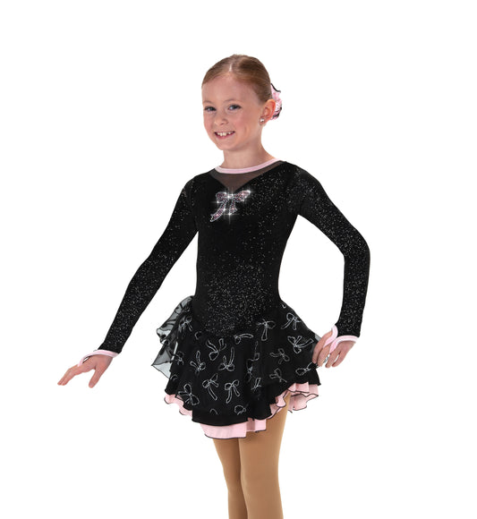 Jerry's 638 Ballet of the Bows Dress Youth Black Long Sleeves