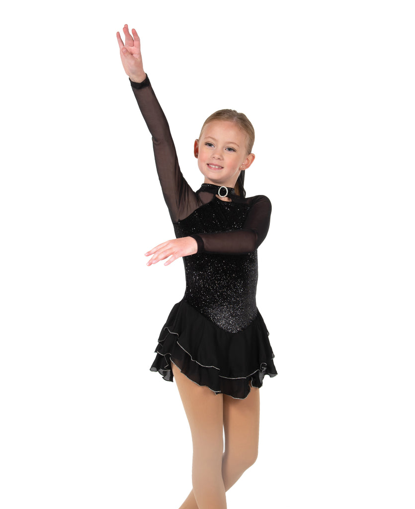 Jerry's 645 Shimmer Dress Youth Black Long Sleeves
