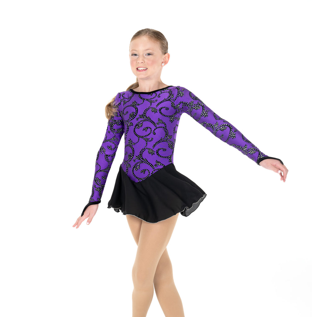 Jerry's 653 Triple Twirl Dress Youth Purple Long Sleeves